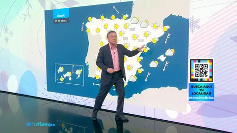 La previsión de Roberto Brasero para el sábado 18 de enero La previsión de Roberto Brasero para el sábado 18 de enero
