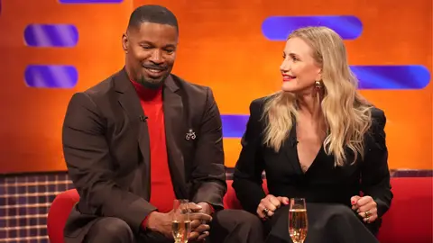 Jamie Foxx y Cameron Diaz en The Graham Norton Show Jamie Foxx y Cameron Diaz en The Graham Norton Show