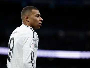 Kylian Mbappé durante el Real Madrid-Celta de Copa del Rey Kylian Mbappé durante el Real Madrid-Celta de Copa del Rey