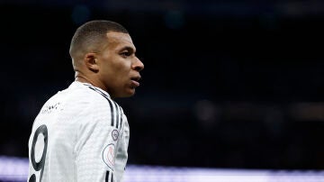 Kylian Mbappé durante el Real Madrid-Celta de Copa del Rey