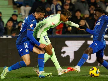 Lamine Yamal durante el Getafe-Barça