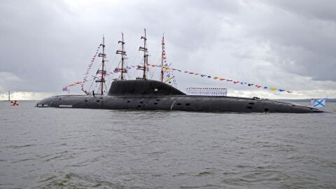 Imagen de archivo de un submarino ruso