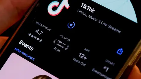 Imagen de archivo de la aplicación de TikTok Imagen de archivo de la aplicación de TikTok