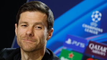 Xabi Alonso en rueda de prensa