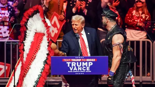 Donald Trump en el 'mitin de la vistoria' Donald Trump en el 'mitin de la vistoria'
