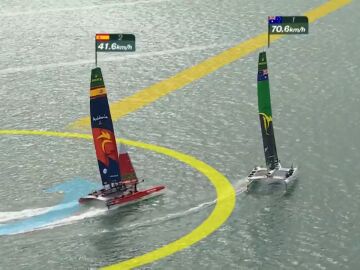 España roza la victoria en el Sail GP de Nueva Zelanda