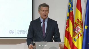 Alberto N&uacute;&ntilde;ez Feij&oacute;o en un acto en Valencia