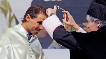 Nadal cuando fue investido Doctor Honoris Causa por la Universidad Europea en 2015