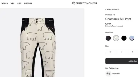 Pantalones Chamonix de Perfect Moment Pantalones Chamonix de Perfect Moment