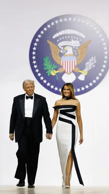 Melania y Donald Trump en la investidura del 20 de enero de 2025 Melania y Donald Trump en la investidura del 20 de enero de 2025