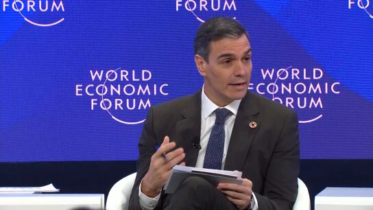 Pedro S&aacute;nchez en Davos