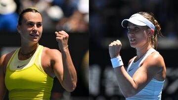 Aryna Sabalenka y Paula Badosa, en el Open de Australia