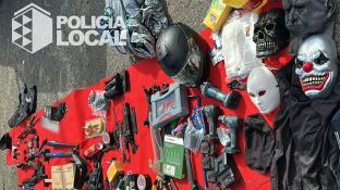 Incautaci&oacute;n polic&iacute;a local de Tenerife: armas y m&aacute;scaras