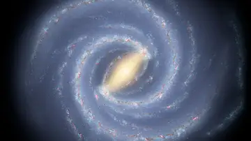Concepto artístico de nuestra galaxia, la Vía Láctea. Concepto artístico de nuestra galaxia, la Vía Láctea.