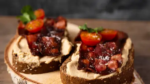 Tostada bacon Tostada bacon