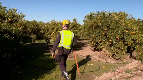 Un agente buscando desaparecidos tras la DANA Un agente buscando desaparecidos tras la DANA