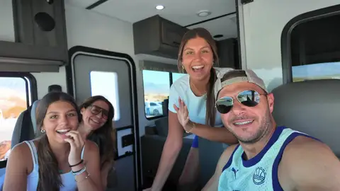 "Hoy vamos a conocer el Gran Cañón": los Sánchez Saborido, listos para su nueva aventura "Hoy vamos a conocer el Gran Cañón": los Sánchez Saborido, listos para su nueva aventura