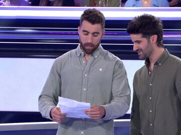 Andrés y Javi, concursantes de Atrapa un millón