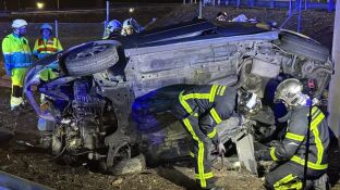 Imagen del accidente de coche en Madrid