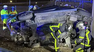 Imagen del accidente de coche en Madrid Imagen del accidente de coche en Madrid