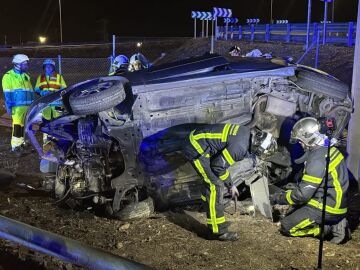 Imagen del accidente de coche en Madrid