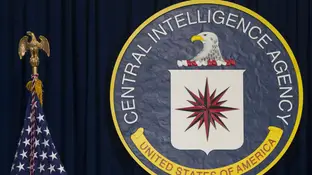 El sello de la Agencia Central de Inteligencia (CIA) se ve en la sede de la CIA en Langley, Virginia, el 13 de abril de 2016. El sello de la Agencia Central de Inteligencia (CIA) se ve en la sede de la CIA en Langley, Virginia, el 13 de abril de 2016.