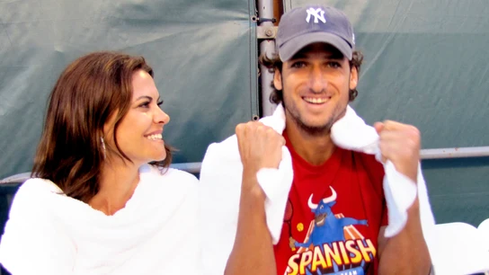 María José Suárez y Feliciano López, en 2010 María José Suárez y Feliciano López, en 2010