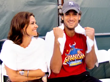 María José Suárez y Feliciano López, en 2010 María José Suárez y Feliciano López, en 2010