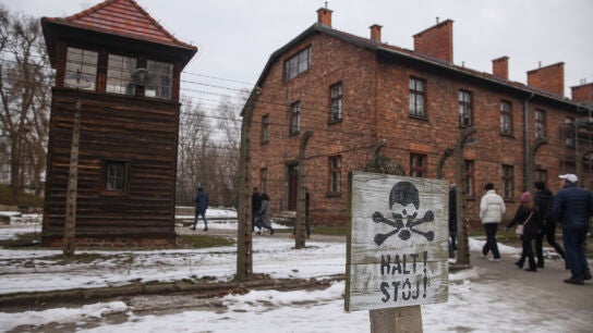 Imagen de archivo del campo de concentraci&oacute;n y exterminio de Auschwitz-Birkenau
