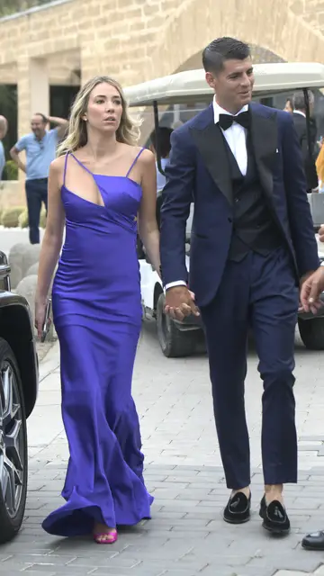 Alice Campello y Álvaro Morata en la boda de Marcos Llorente y Patricia Boarbe Alice Campello y Álvaro Morata en la boda de Marcos Llorente y Patricia Boarbe