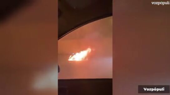Un incendio en un t&uacute;nel de la M-40 causa grandes retenciones en la circulaci&oacute;n en Madrid