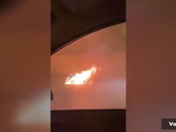 Un incendio en un túnel de la M-40 causa grandes retenciones en la circulación en Madrid