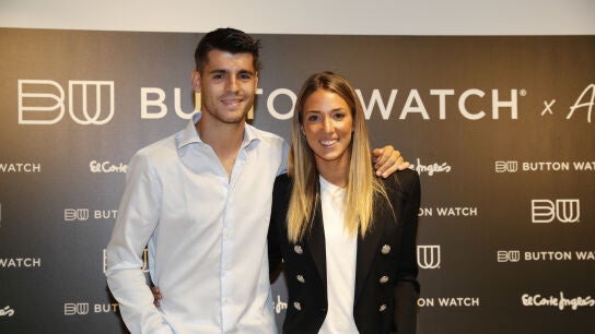&Aacute;lvaro Morata y Alice Campello en una foto de 2019