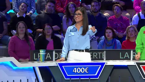 La segunda parte del premio se resiste, pero Inma termina consiguiéndolo con el riesgo de perder el turno La segunda parte del premio se resiste, pero Inma termina consiguiéndolo con el riesgo de perder el turno