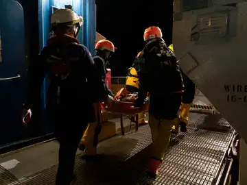 La niña de 7 años cuando fue rescatada La niña de 7 años cuando fue rescatada
