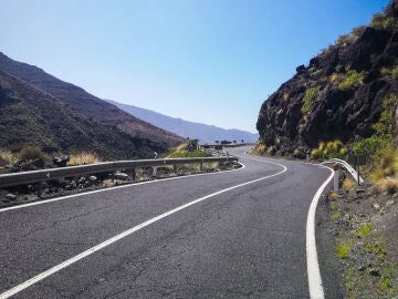 Una carretera de Gran Canaria