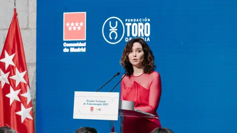 Ayuso durante la presentación del Premio Nacional de Tauromaquia Ayuso durante la presentación del Premio Nacional de Tauromaquia