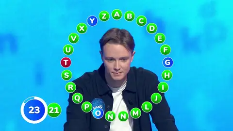 La mala suerte se apodera de Manu: el madrileño termina el Rosco con dos fallos en los últimos segundos La mala suerte se apodera de Manu: el madrileño termina el Rosco con dos fallos en los últimos segundos