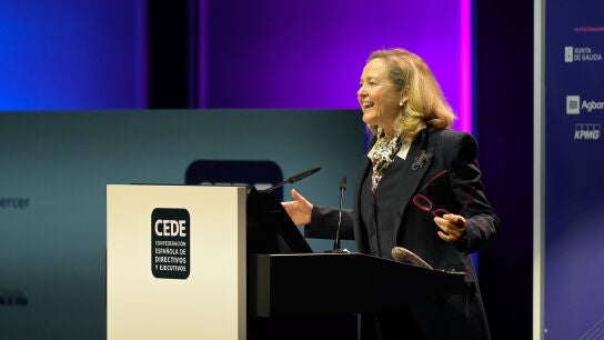 Imagen de la presidenta del Banco Europeo de Inversiones (BEI), Nadia Calvi&ntilde;o.