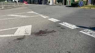 La zona donde se produjo el asesinato en Redondela La zona donde se produjo el asesinato en Redondela
