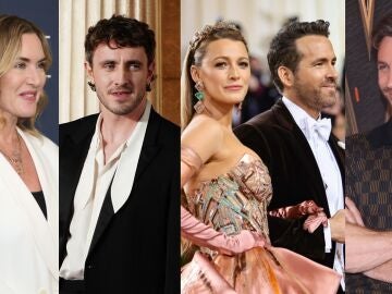 Kate Winslet, Paul Mescal, Blake Lively, Ryan Reynolds y Aaron Taylor-Johnson en un montaje