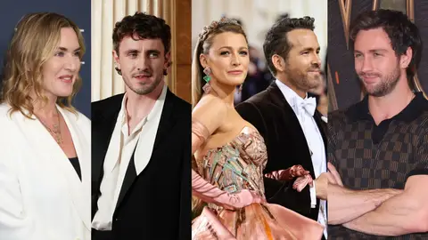 Kate Winslet, Paul Mescal, Blake Lively, Ryan Reynolds y Aaron Taylor-Johnson en un montaje Kate Winslet, Paul Mescal, Blake Lively, Ryan Reynolds y Aaron Taylor-Johnson en un montaje