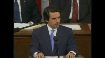 Efemérides de hoy 4 de febrero de 2025: Discurso de José María Aznar ante el Congreso de EEUU