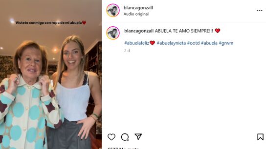 Blanca Gonz&aacute;lez y su abuela Beatriz