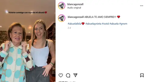 Blanca González y su abuela Beatriz Blanca González y su abuela Beatriz