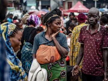 Imagen de archivo de los ciudadanos de la República Democrática del Congo siendo desplazados tras las batallas.