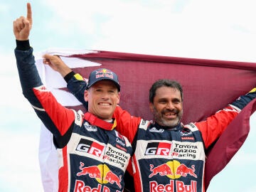 Mathieu Baumel y Nasser Al-Attiyah