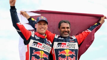 Mathieu Baumel y Nasser Al-Attiyah