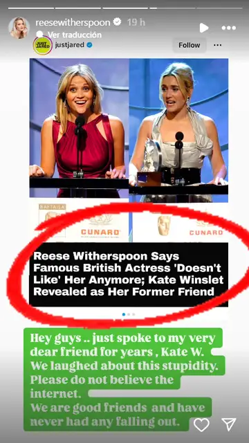 Instagram stories de Reese Witherspoon Instagram stories de Reese Witherspoon