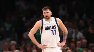 Luka Doncic en un partido de la NBA Luka Doncic en un partido de la NBA